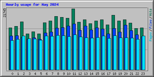 Hourly usage for May 2024