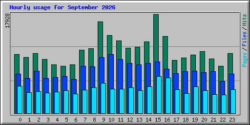 Hourly usage for September 2026